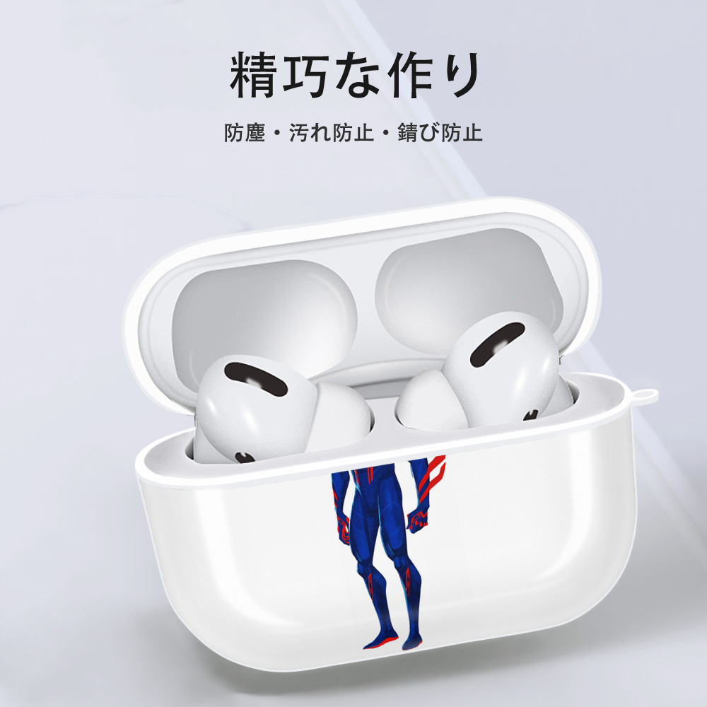 Spider Man スパイダーマン 【AirPods Pro用】ハードシェル保護ケース 耐衝撃・防指紋・カラビナ付き商品仕様