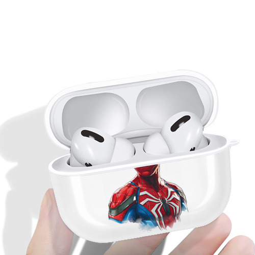 Spider Man スパイダーマン 【AirPods Pro用】ハードシェル保護ケース 耐衝撃・防指紋・カラビナ付き商品仕様