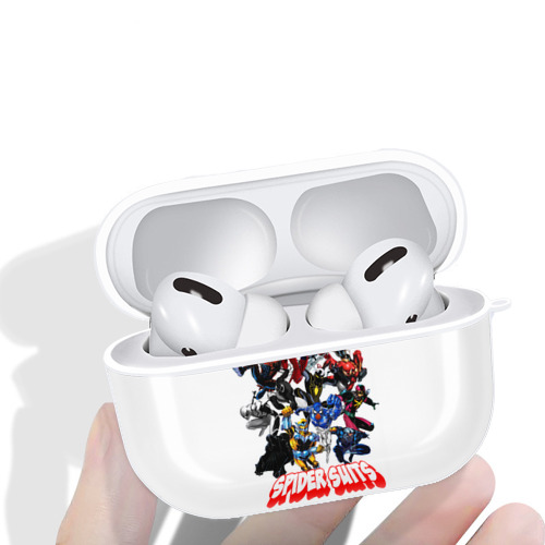 Spider Man スパイダーマン 【AirPods Pro用】ハードシェル保護ケース 耐衝撃・防指紋・カラビナ付き商品仕様