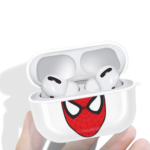Spider Man スパイダーマン 【AirPods Pro用】ハードシェル保護ケース 耐衝撃・防指紋・カラビナ付き商品仕様