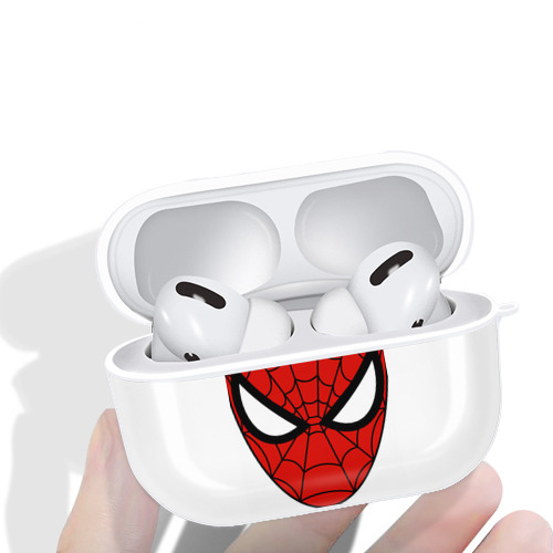 Spider Man スパイダーマン 【AirPods Pro用】ハードシェル保護ケース 耐衝撃・防指紋・カラビナ付き商品仕様
