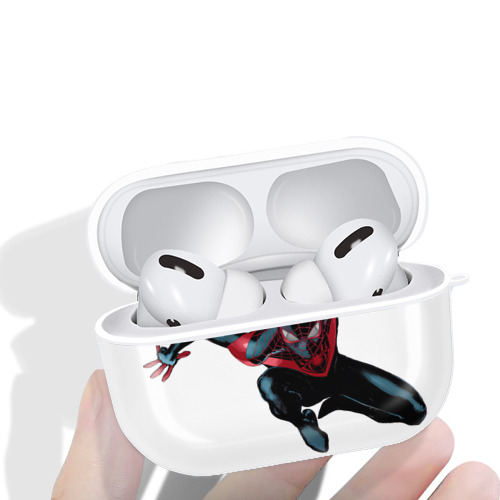 Spider Man スパイダーマン 【AirPods Pro用】ハードシェル保護ケース 耐衝撃・防指紋・カラビナ付き商品仕様