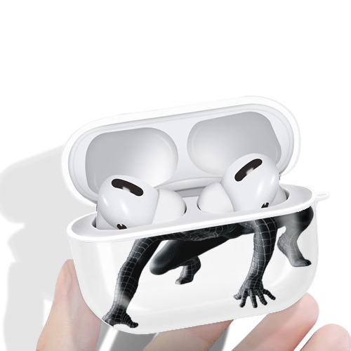 Spider Man スパイダーマン 【AirPods Pro用】ハードシェル保護ケース 耐衝撃・防指紋・カラビナ付き商品仕様