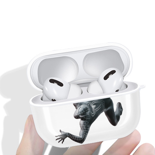 Spider Man スパイダーマン 【AirPods Pro用】ハードシェル保護ケース 耐衝撃・防指紋・カラビナ付き商品仕様
