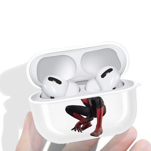 Spider Man スパイダーマン 【AirPods Pro用】ハードシェル保護ケース 耐衝撃・防指紋・カラビナ付き商品仕様