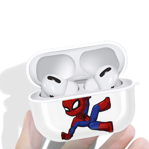 Spider Man スパイダーマン 【AirPods Pro用】ハードシェル保護ケース 耐衝撃・防指紋・カラビナ付き商品仕様
