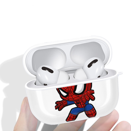 Spider Man スパイダーマン 【AirPods Pro用】ハードシェル保護ケース 耐衝撃・防指紋・カラビナ付き商品仕様