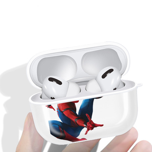 Spider Man スパイダーマン 【AirPods Pro用】ハードシェル保護ケース 耐衝撃・防指紋・カラビナ付き商品仕様