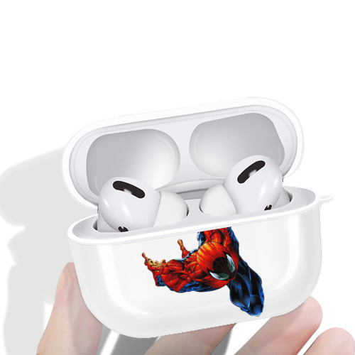 Spider Man スパイダーマン 【AirPods Pro用】ハードシェル保護ケース 耐衝撃・防指紋・カラビナ付き商品仕様