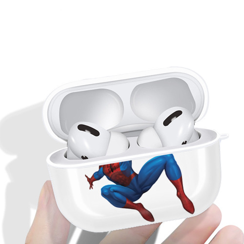 Spider Man スパイダーマン 【AirPods Pro用】ハードシェル保護ケース 耐衝撃・防指紋・カラビナ付き商品仕様