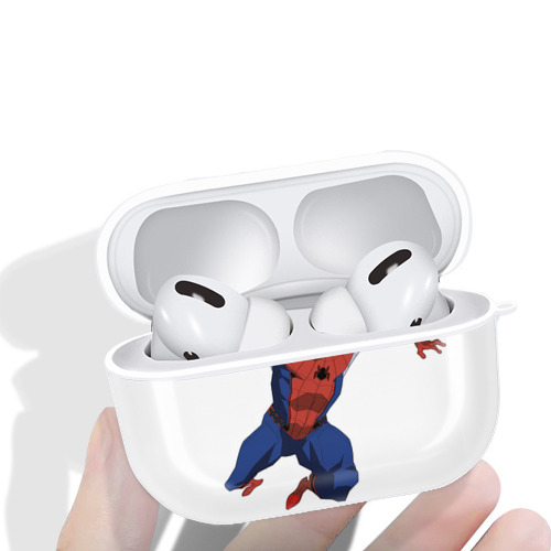 Spider Man スパイダーマン 【AirPods Pro用】ハードシェル保護ケース 耐衝撃・防指紋・カラビナ付き商品仕様