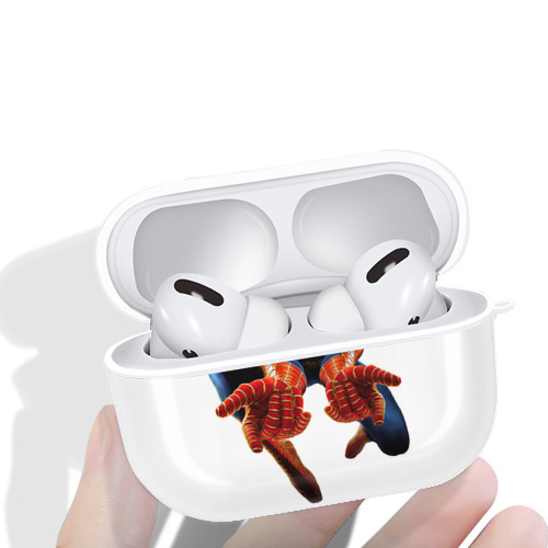 Spider Man スパイダーマン 【AirPods Pro用】ハードシェル保護ケース 耐衝撃・防指紋・カラビナ付き商品仕様