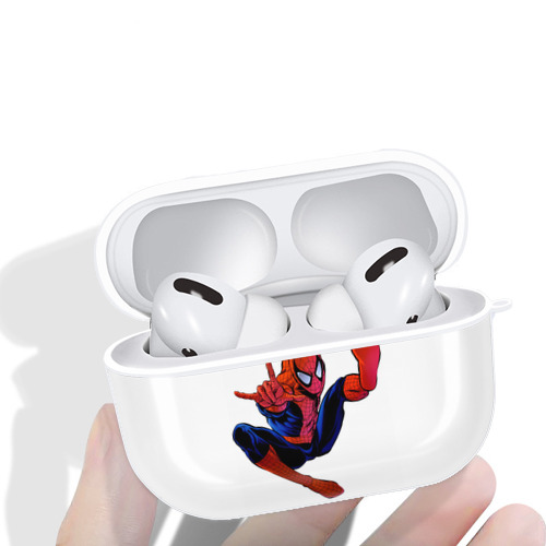 Spider Man スパイダーマン 【AirPods Pro用】ハードシェル保護ケース 耐衝撃・防指紋・カラビナ付き商品仕様