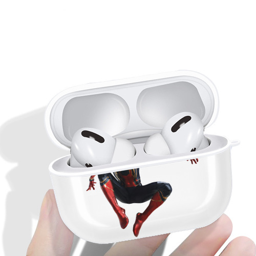 Spider Man スパイダーマン 【AirPods Pro用】ハードシェル保護ケース 耐衝撃・防指紋・カラビナ付き商品仕様