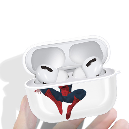 Spider Man スパイダーマン 【AirPods Pro用】ハードシェル保護ケース 耐衝撃・防指紋・カラビナ付き商品仕様