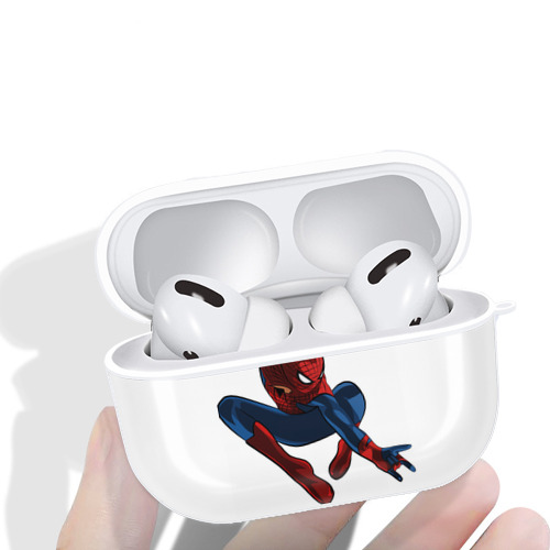 Spider Man スパイダーマン 【AirPods Pro用】ハードシェル保護ケース 耐衝撃・防指紋・カラビナ付き商品仕様