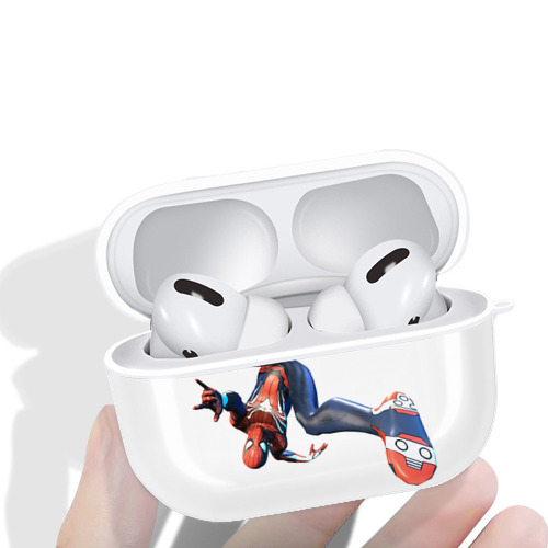 Spider Man スパイダーマン 【AirPods Pro用】ハードシェル保護ケース 耐衝撃・防指紋・カラビナ付き商品仕様