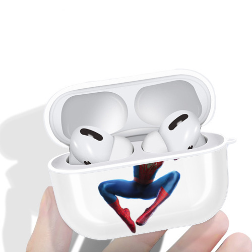 Spider Man スパイダーマン 【AirPods Pro用】ハードシェル保護ケース 耐衝撃・防指紋・カラビナ付き商品仕様