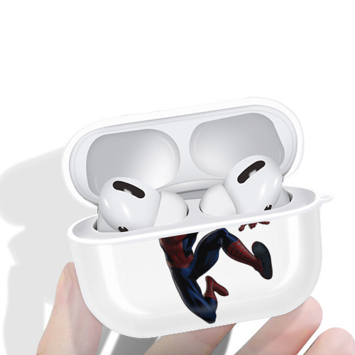 Spider Man スパイダーマン 【AirPods Pro用】ハードシェル保護ケース 耐衝撃・防指紋・カラビナ付き商品仕様