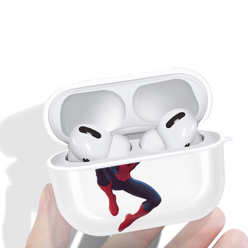 Spider Man スパイダーマン 【AirPods Pro用】ハードシェル保護ケース 耐衝撃・防指紋・カラビナ付き商品仕様