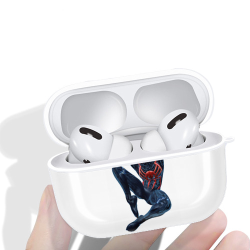 Spider Man スパイダーマン 【AirPods Pro用】ハードシェル保護ケース 耐衝撃・防指紋・カラビナ付き商品仕様