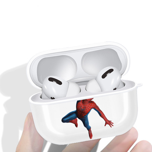 Spider Man スパイダーマン 【AirPods Pro用】ハードシェル保護ケース 耐衝撃・防指紋・カラビナ付き商品仕様