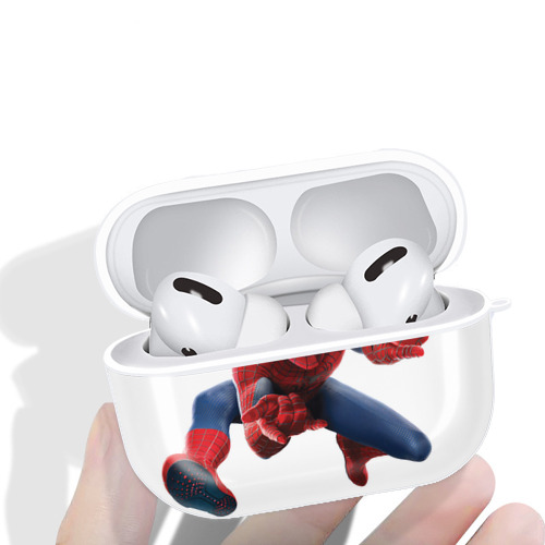 Spider Man スパイダーマン 【AirPods Pro用】ハードシェル保護ケース 耐衝撃・防指紋・カラビナ付き商品仕様