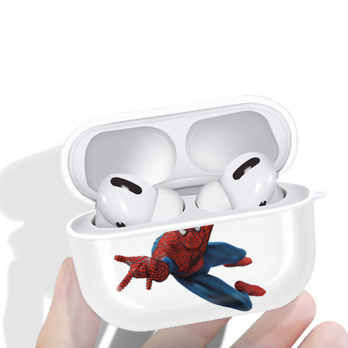 Spider Man スパイダーマン 【AirPods Pro用】ハードシェル保護ケース 耐衝撃・防指紋・カラビナ付き商品仕様