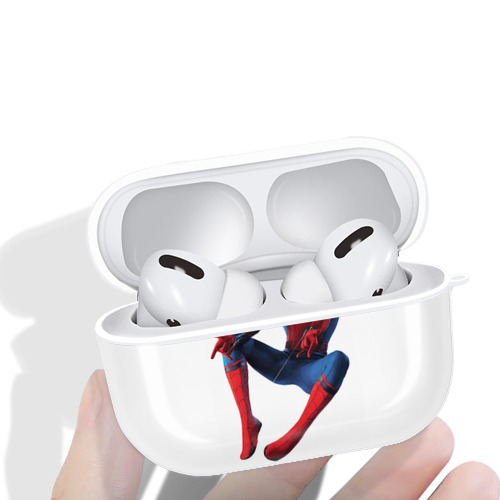 Spider Man スパイダーマン 【AirPods Pro用】ハードシェル保護ケース 耐衝撃・防指紋・カラビナ付き商品仕様