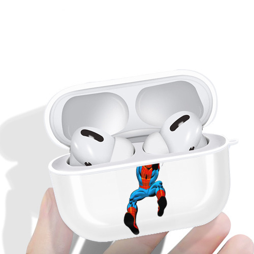 Spider Man スパイダーマン 【AirPods Pro用】ハードシェル保護ケース 耐衝撃・防指紋・カラビナ付き商品仕様