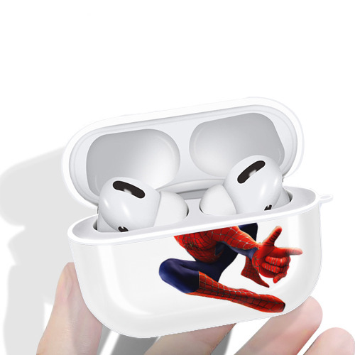 Spider Man スパイダーマン 【AirPods Pro用】ハードシェル保護ケース 耐衝撃・防指紋・カラビナ付き商品仕様