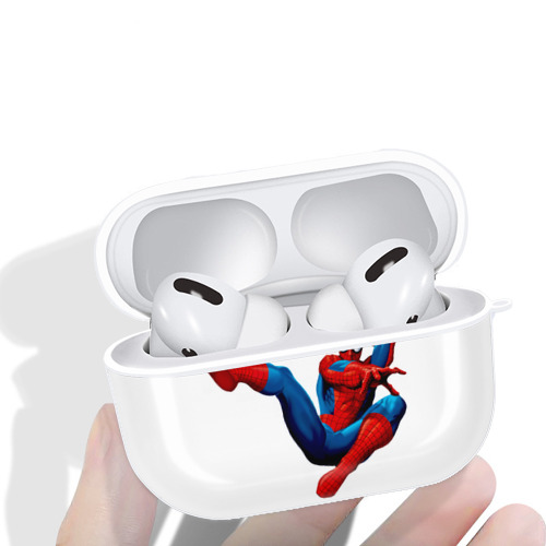Spider Man スパイダーマン 【AirPods Pro用】ハードシェル保護ケース 耐衝撃・防指紋・カラビナ付き商品仕様