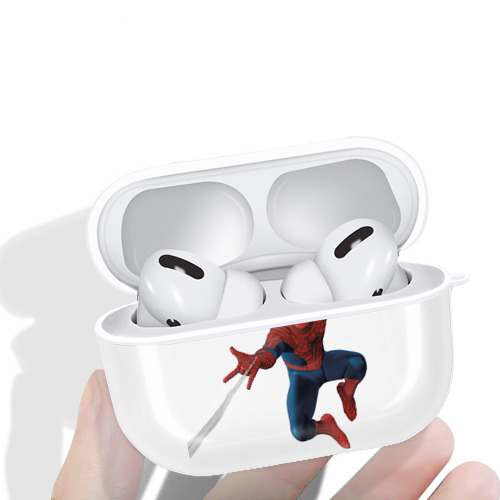Spider Man スパイダーマン 【AirPods Pro用】ハードシェル保護ケース 耐衝撃・防指紋・カラビナ付き商品仕様