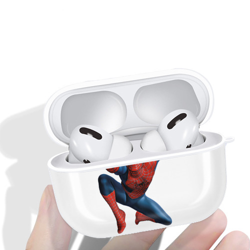 Spider Man スパイダーマン 【AirPods Pro用】ハードシェル保護ケース 耐衝撃・防指紋・カラビナ付き商品仕様