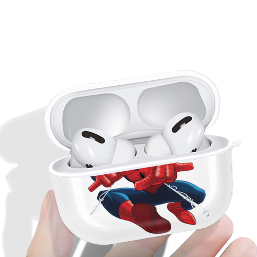 Spider Man スパイダーマン 【AirPods Pro用】ハードシェル保護ケース 耐衝撃・防指紋・カラビナ付き商品仕様