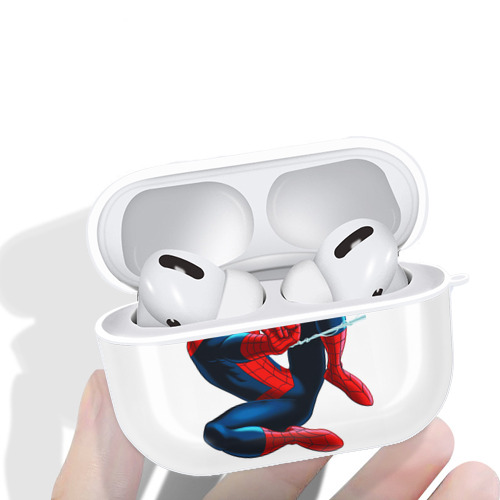 Spider Man スパイダーマン 【AirPods Pro用】ハードシェル保護ケース 耐衝撃・防指紋・カラビナ付き商品仕様