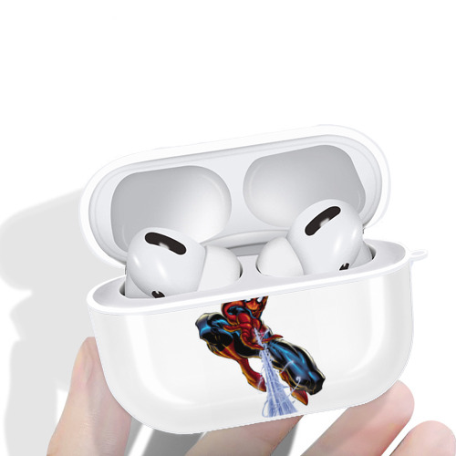 Spider Man スパイダーマン 【AirPods Pro用】ハードシェル保護ケース 耐衝撃・防指紋・カラビナ付き商品仕様