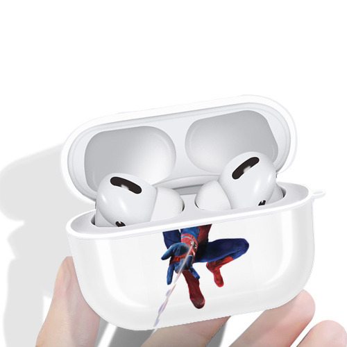 Spider Man スパイダーマン 【AirPods Pro用】ハードシェル保護ケース 耐衝撃・防指紋・カラビナ付き商品仕様
