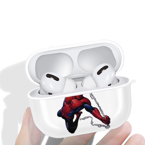 Spider Man スパイダーマン 【AirPods Pro用】ハードシェル保護ケース 耐衝撃・防指紋・カラビナ付き商品仕様