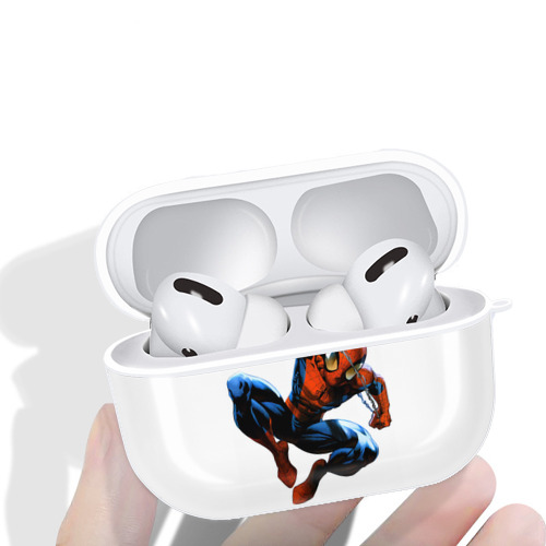 Spider Man スパイダーマン 【AirPods Pro用】ハードシェル保護ケース 耐衝撃・防指紋・カラビナ付き商品仕様