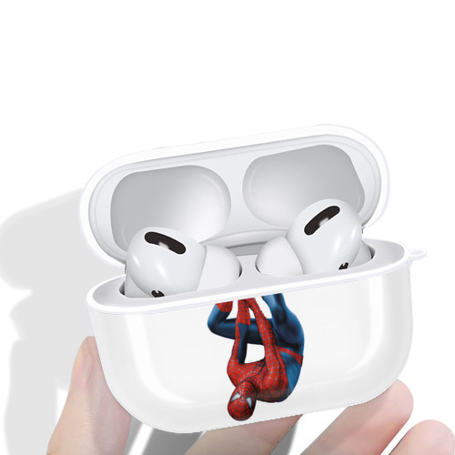 Spider Man スパイダーマン 【AirPods Pro用】ハードシェル保護ケース 耐衝撃・防指紋・カラビナ付き商品仕様