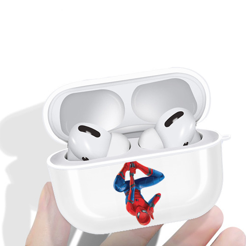 Spider Man スパイダーマン 【AirPods Pro用】ハードシェル保護ケース 耐衝撃・防指紋・カラビナ付き商品仕様