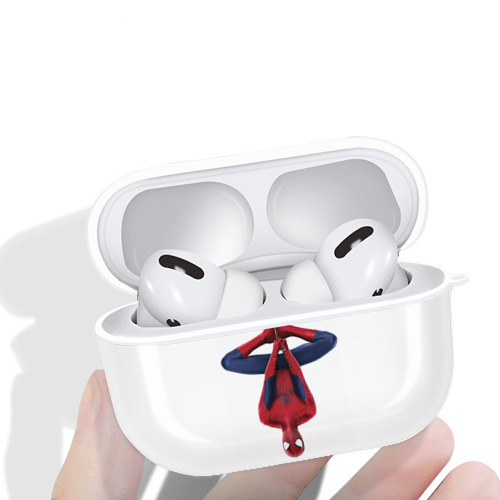 Spider Man スパイダーマン 【AirPods Pro用】ハードシェル保護ケース 耐衝撃・防指紋・カラビナ付き商品仕様