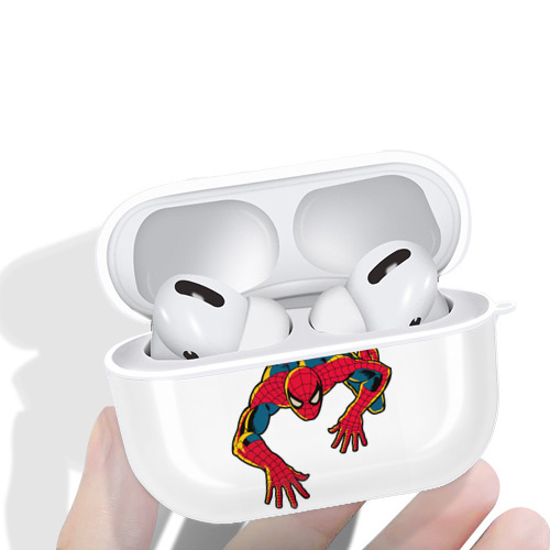 Spider Man スパイダーマン 【AirPods Pro用】ハードシェル保護ケース 耐衝撃・防指紋・カラビナ付き商品仕様