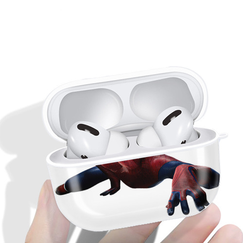 Spider Man スパイダーマン 【AirPods Pro用】ハードシェル保護ケース 耐衝撃・防指紋・カラビナ付き商品仕様