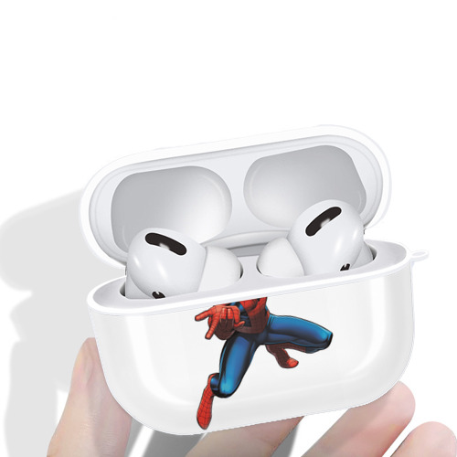 Spider Man スパイダーマン 【AirPods Pro用】ハードシェル保護ケース 耐衝撃・防指紋・カラビナ付き商品仕様