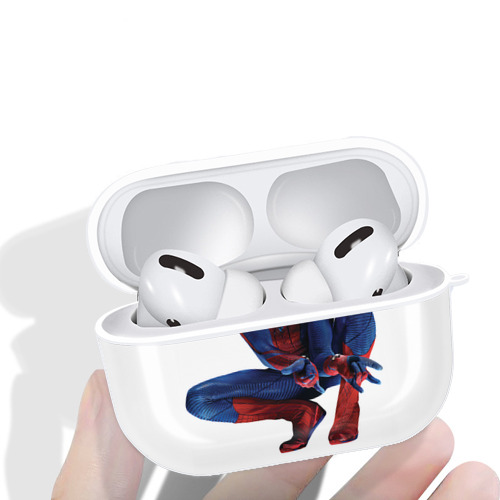 Spider Man スパイダーマン 【AirPods Pro用】ハードシェル保護ケース 耐衝撃・防指紋・カラビナ付き商品仕様