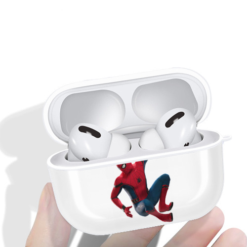 Spider Man スパイダーマン 【AirPods Pro用】ハードシェル保護ケース 耐衝撃・防指紋・カラビナ付き商品仕様
