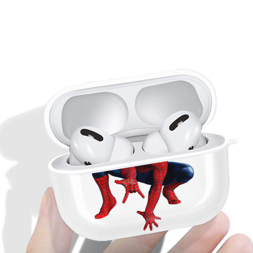 Spider Man スパイダーマン 【AirPods Pro用】ハードシェル保護ケース 耐衝撃・防指紋・カラビナ付き商品仕様