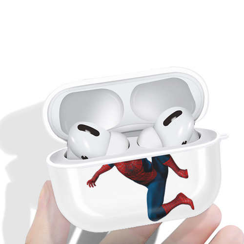 Spider Man スパイダーマン 【AirPods Pro用】ハードシェル保護ケース 耐衝撃・防指紋・カラビナ付き商品仕様